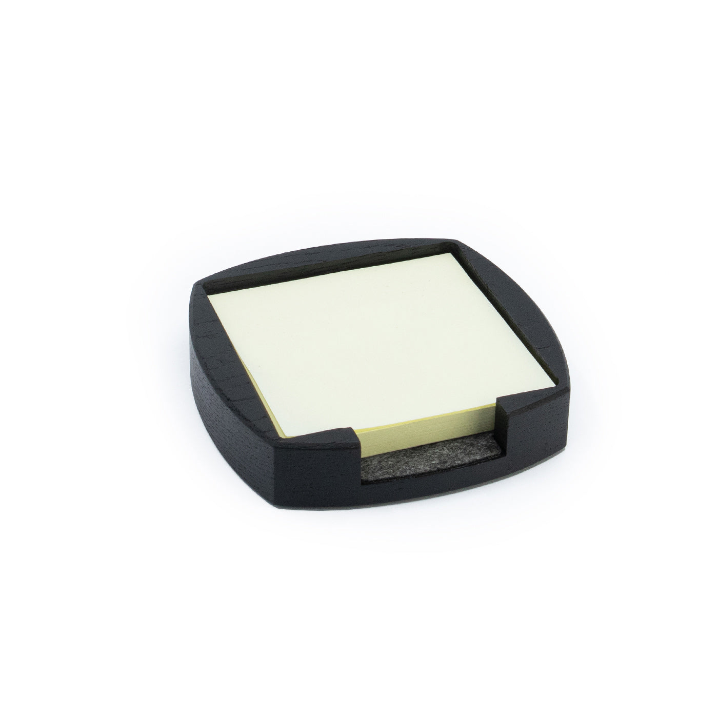 Abgerundeter Organizer mit Notizbox, schwarze Eiche