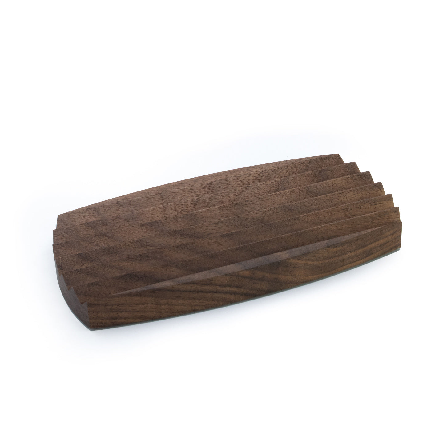 Abgerundeter Organizer mit Stiftehalter, amerikanischer Nussbaum