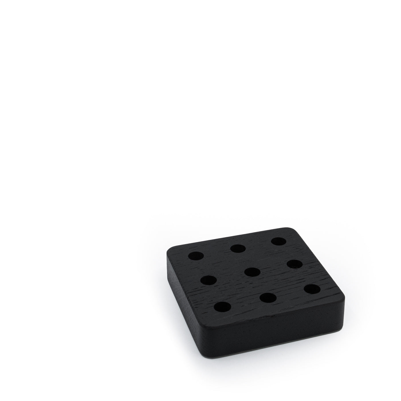 Quadratischer Organizer mit Stifteständer, schwarze Eiche