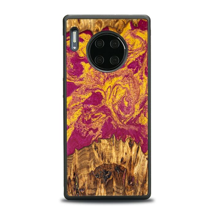 Huawei Mate 30 Pro Handyhülle aus Harz und Holz - Synergy#E11