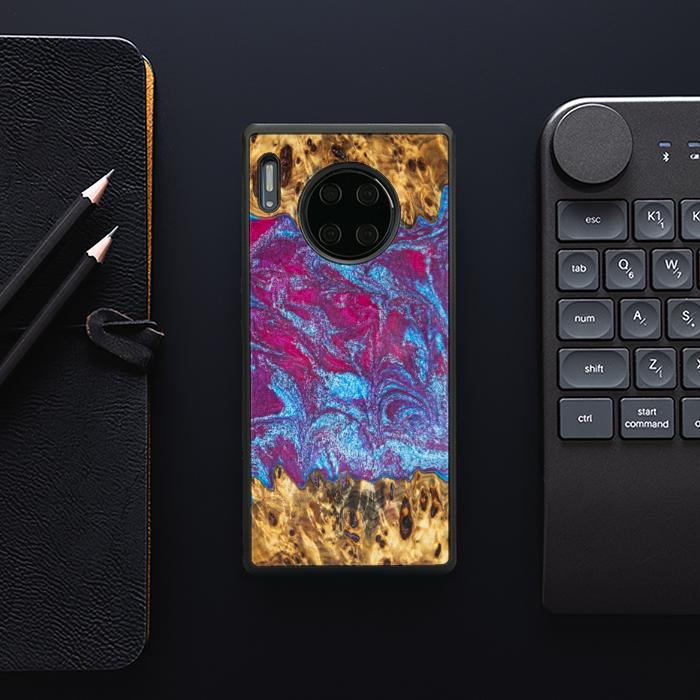 Huawei Mate 30 Pro Handyhülle aus Harz und Holz - Synergy#E15