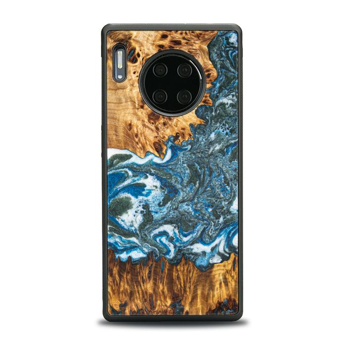 Huawei Mate 30 Pro Handyhülle aus Harz und Holz - Synergy#E17