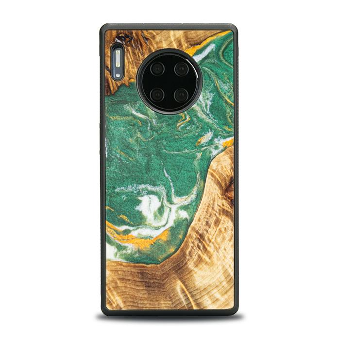 Huawei Mate 30 Pro Handyhülle aus Harz und Holz - Synergy#E20