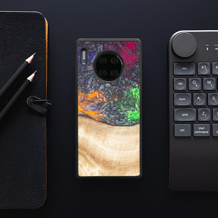 Huawei Mate 30 Pro Handyhülle aus Harz und Holz - Synergy#F6