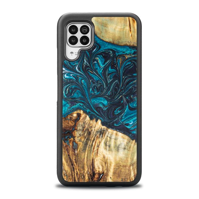 Huawei P40 lite Handyhülle aus Harz und Holz - Synergy#E12
