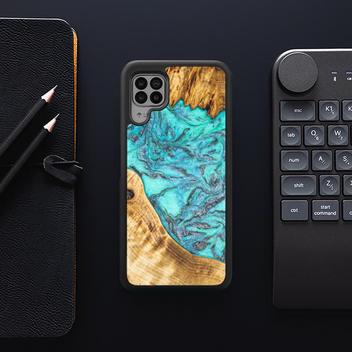 Huawei P40 lite Handyhülle aus Harz und Holz - Synergy#E13