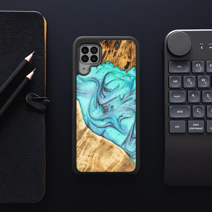 Huawei P40 lite Handyhülle aus Harz und Holz - Synergy#E16