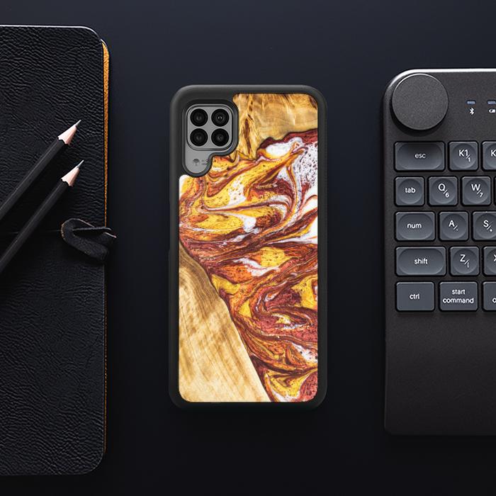 Huawei P40 lite Handyhülle aus Harz und Holz - Synergy#E4
