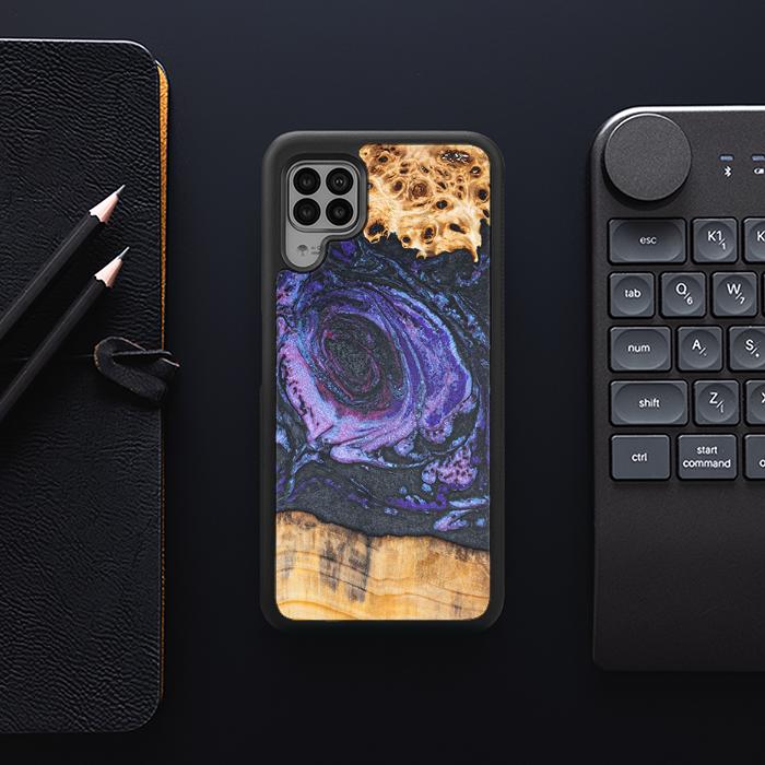 Huawei P40 lite Handyhülle aus Harz und Holz - Synergy#F24