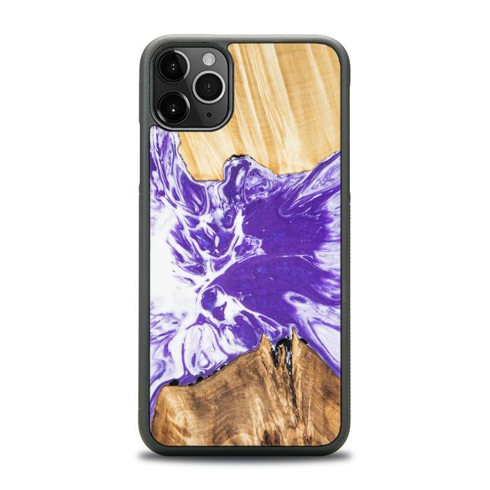 iPhone 11 Pro Max Handyhülle aus Harz und Holz - Synergy#A78