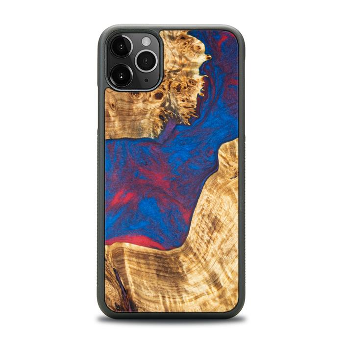iPhone 11 Pro Max Handyhülle aus Harz und Holz - Synergy#E10
