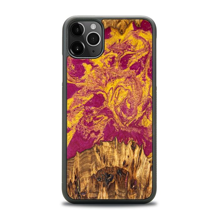 iPhone 11 Pro Max Handyhülle aus Harz und Holz - Synergy#E11