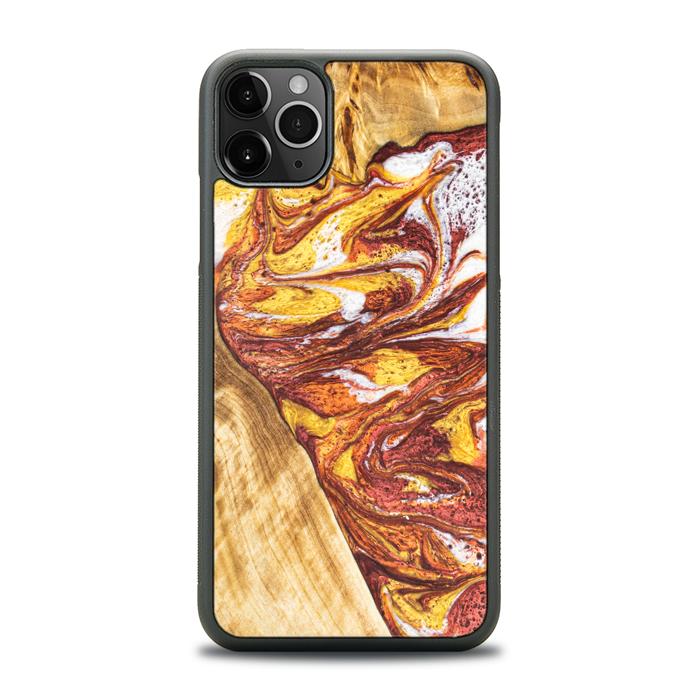 iPhone 11 Pro Max Handyhülle aus Harz und Holz - Synergy#E4
