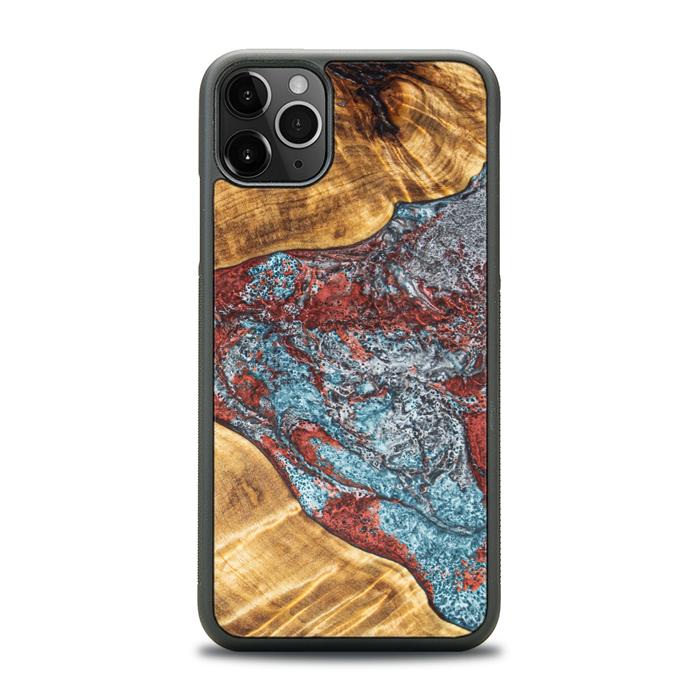 iPhone 11 Pro Max Handyhülle aus Harz und Holz - Synergy#E7