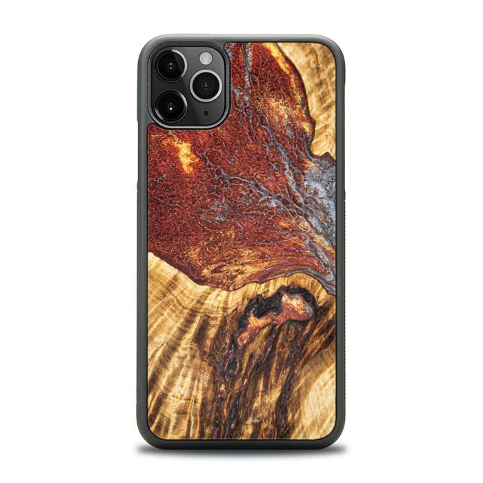 iPhone 11 Pro Max Handyhülle aus Harz und Holz - Synergy#E9