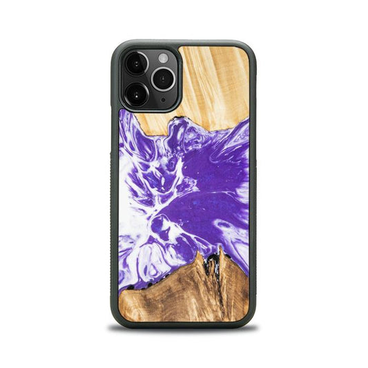 iPhone 11 Pro Handyhülle aus Harz und Holz - Synergy#A78