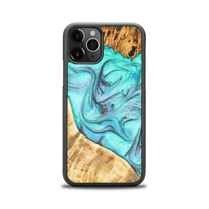iPhone 11 Pro Handyhülle aus Harz und Holz - Synergy#E16