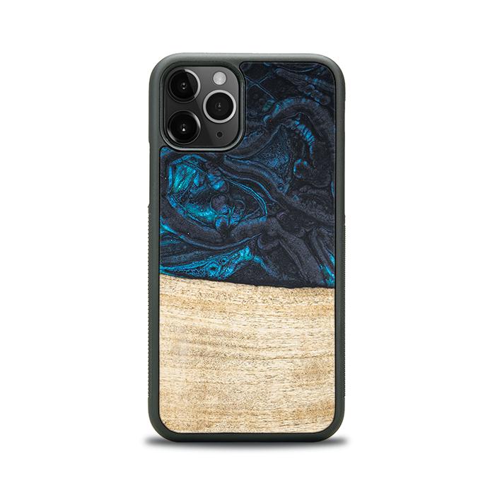 iPhone 11 Pro Handyhülle aus Harz und Holz - Synergy#F13