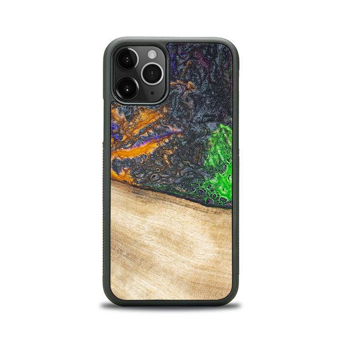 iPhone 11 Pro Handyhülle aus Harz und Holz - Synergy#F15
