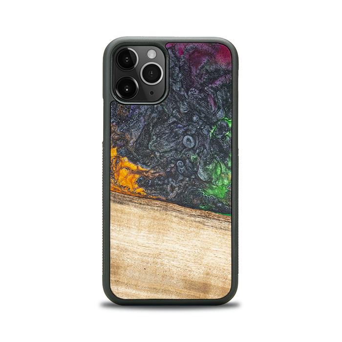 iPhone 11 Pro Handyhülle aus Harz und Holz - Synergy#F8
