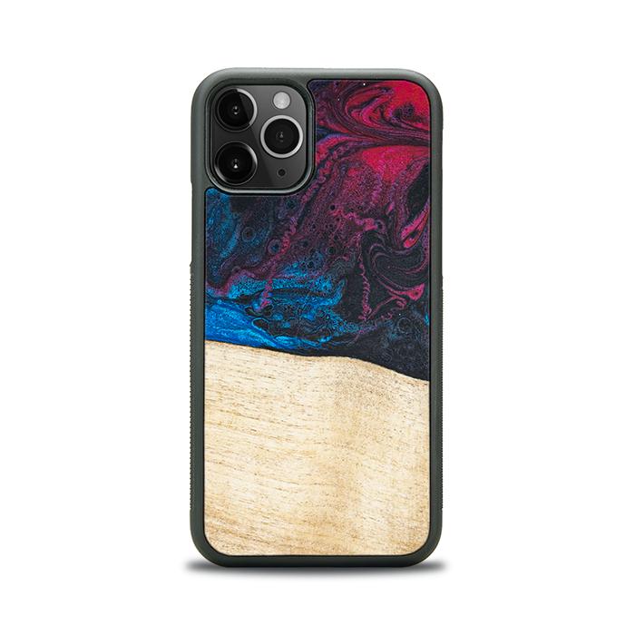 iPhone 11 Pro Handyhülle aus Harz und Holz - Synergy#F9