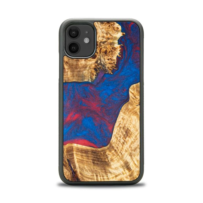 iPhone 11 Handyhülle aus Harz und Holz - Synergy#E10
