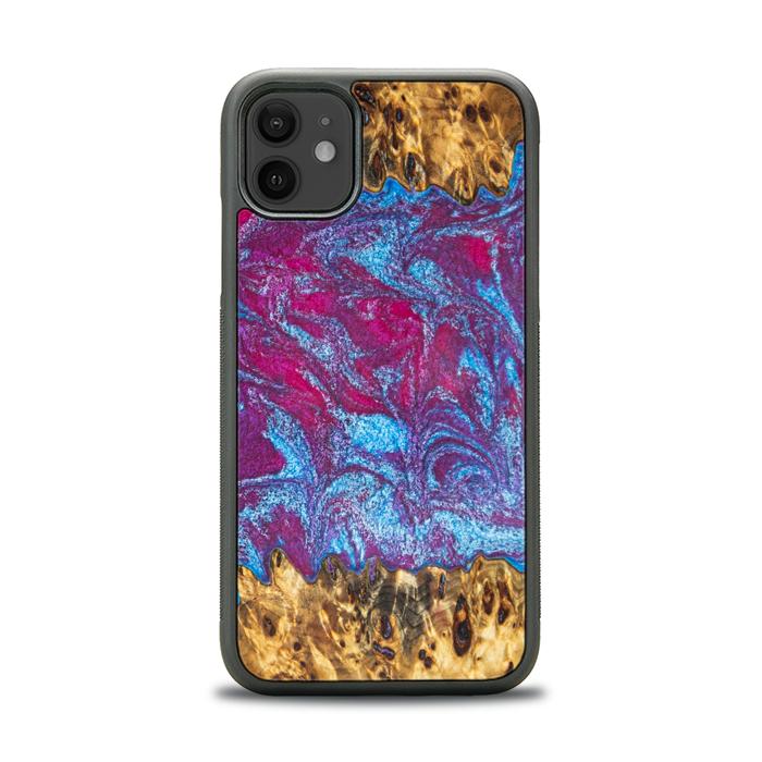 iPhone 11 Handyhülle aus Harz und Holz - Synergy#E15