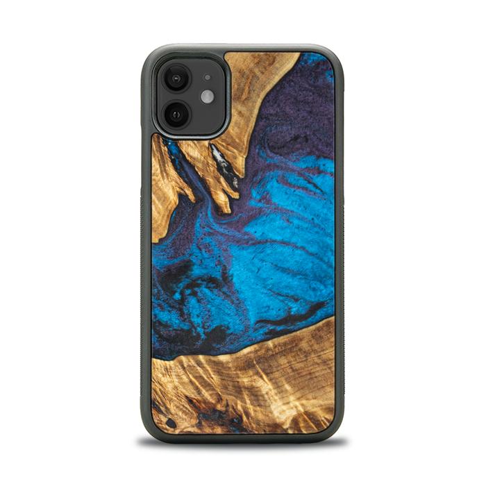 iPhone 11 Handyhülle aus Harz und Holz - Synergy#E21