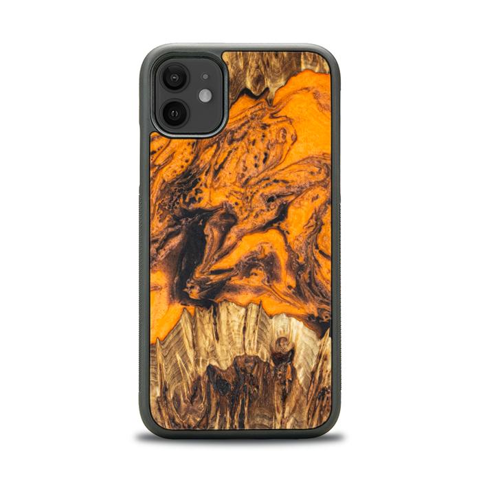 iPhone 11 Handyhülle aus Harz und Holz - Synergy#E24