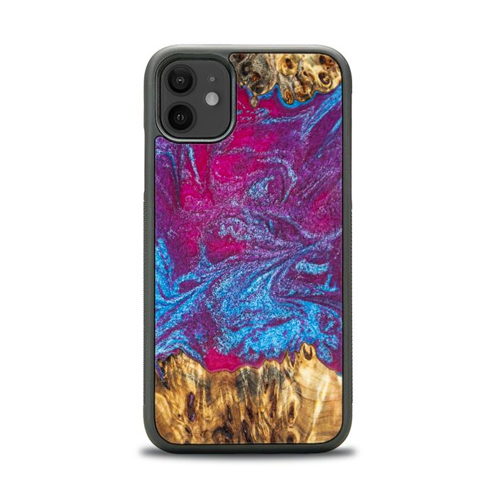 iPhone 11 Handyhülle aus Harz und Holz - Synergy#E3
