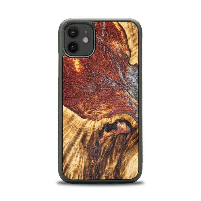 iPhone 11 Handyhülle aus Harz und Holz - Synergy#E9