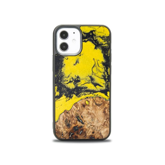 iPhone 12 Mini Handyhülle aus Harz und Holz - Borussia#ChL