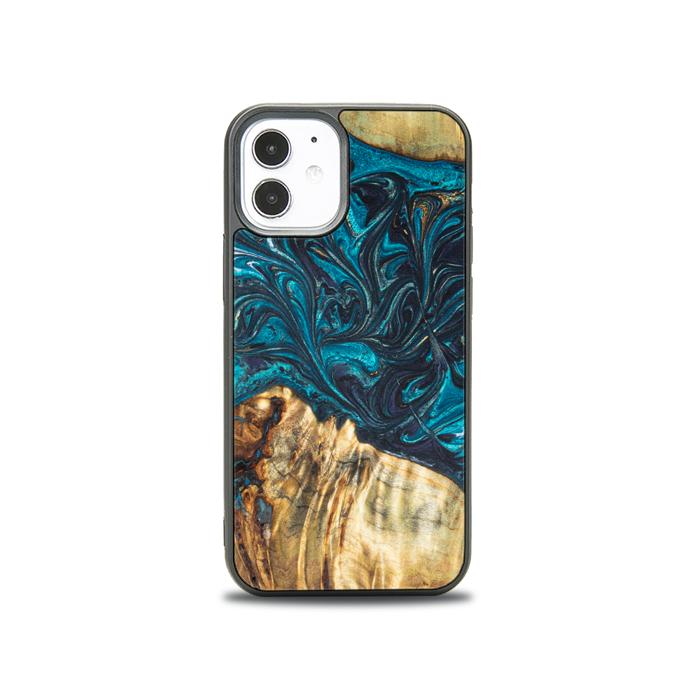iPhone 12 Mini Handyhülle aus Harz und Holz - Synergy#E12