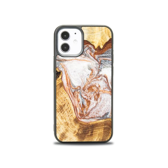 iPhone 12 Mini Handyhülle aus Harz und Holz - Synergy#E5