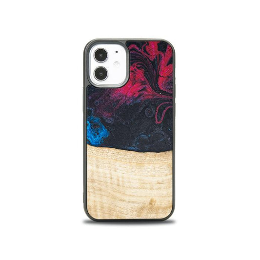 iPhone 12 Mini Handyhülle aus Harz und Holz - Synergy#F14