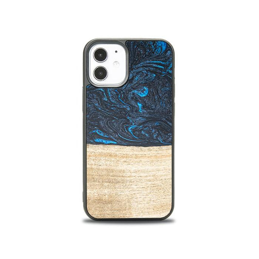 iPhone 12 Mini Handyhülle aus Harz und Holz - Synergy#F19