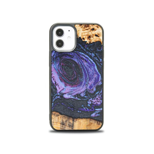 iPhone 12 Mini Handyhülle aus Harz und Holz - Synergy#F24