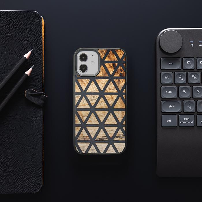 iPhone 12 Mini Handyhülle aus Harz und Holz - Synergy#F29