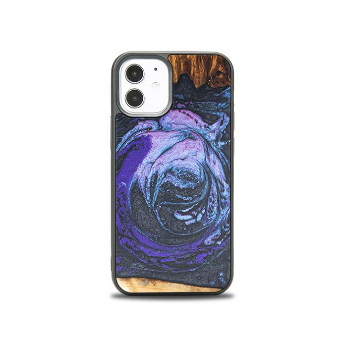 iPhone 12 Mini Handyhülle aus Harz und Holz - Synergy#F34