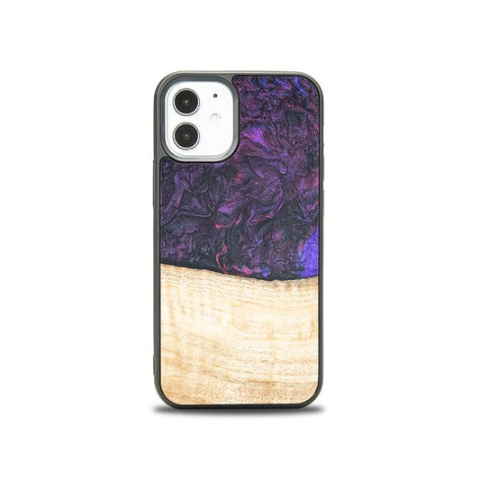 iPhone 12 Mini Handyhülle aus Harz und Holz - Synergy#F4