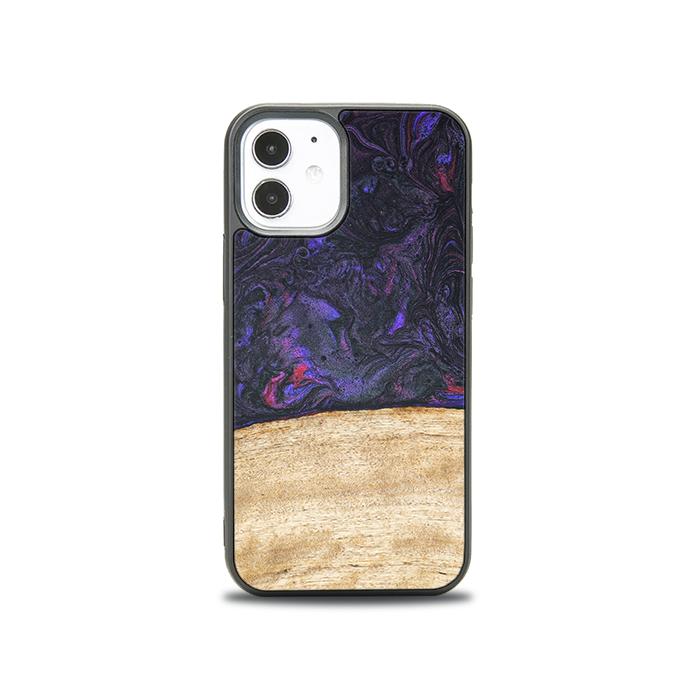 iPhone 12 Mini Handyhülle aus Harz und Holz - Synergy#F7