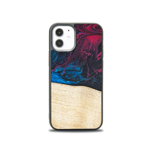 iPhone 12 Mini Handyhülle aus Harz und Holz - Synergy#F9