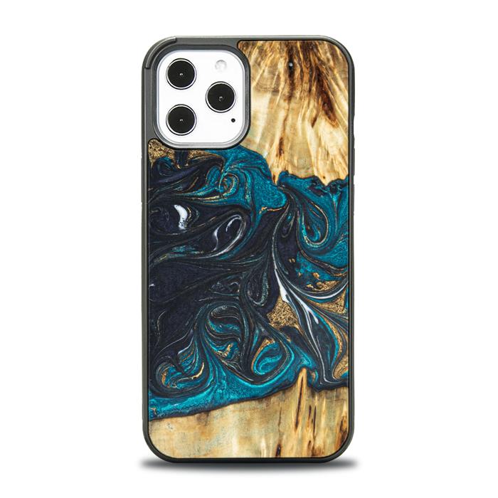 iPhone 12 Pro Max Handyhülle aus Harz und Holz - SYNERGY#E1