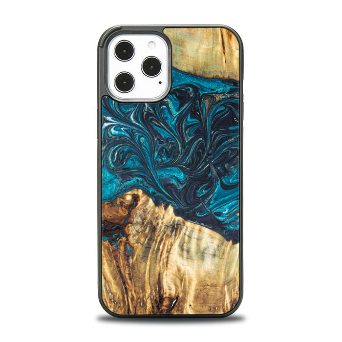 iPhone 12 Pro Max Handyhülle aus Harz und Holz - Synergy#E12