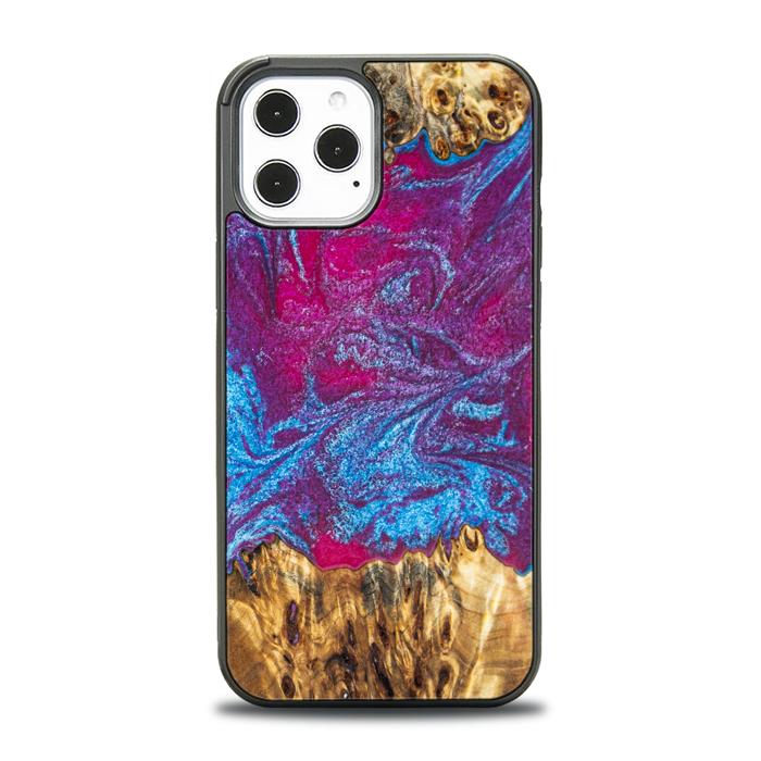 iPhone 12 Pro Max Handyhülle aus Harz und Holz - Synergy#E3