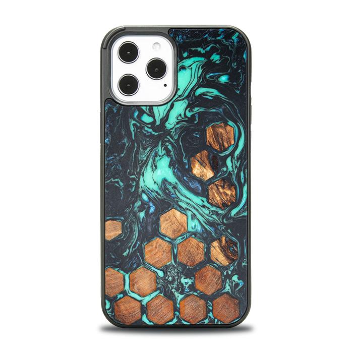 iPhone 12 Pro Max Handyhülle aus Harz und Holz - Synergy#F28