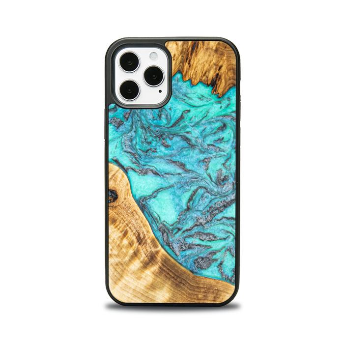 iPhone 12 Pro Handyhülle aus Harz und Holz - Synergy#E13