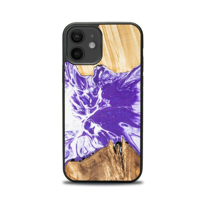 iPhone 12 Handyhülle aus Harz und Holz - Synergy#A78