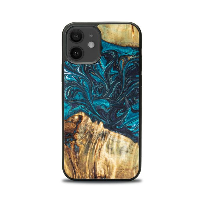 iPhone 12 Handyhülle aus Harz und Holz - Synergy#E12