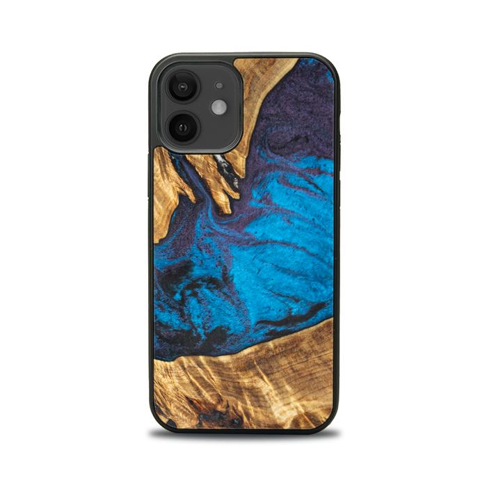 iPhone 12 Handyhülle aus Harz und Holz - Synergy#E21